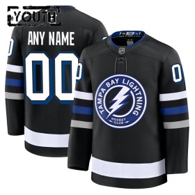 Dresovi Tampa Bay Lightning 2024-25 Fanatics Premium Custom Treći Crno - Dječji